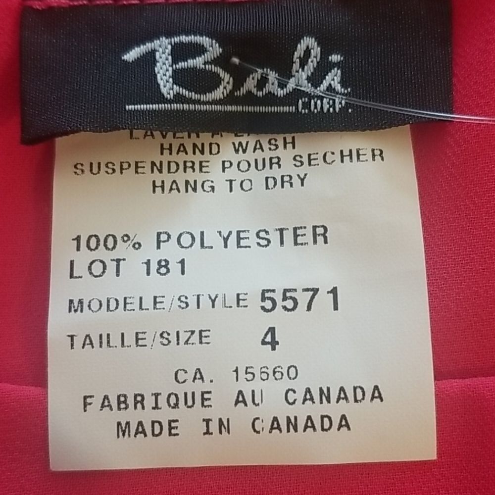 BALI SLEEVELESS TUNIC SZ 4 - Picture 5 of 5